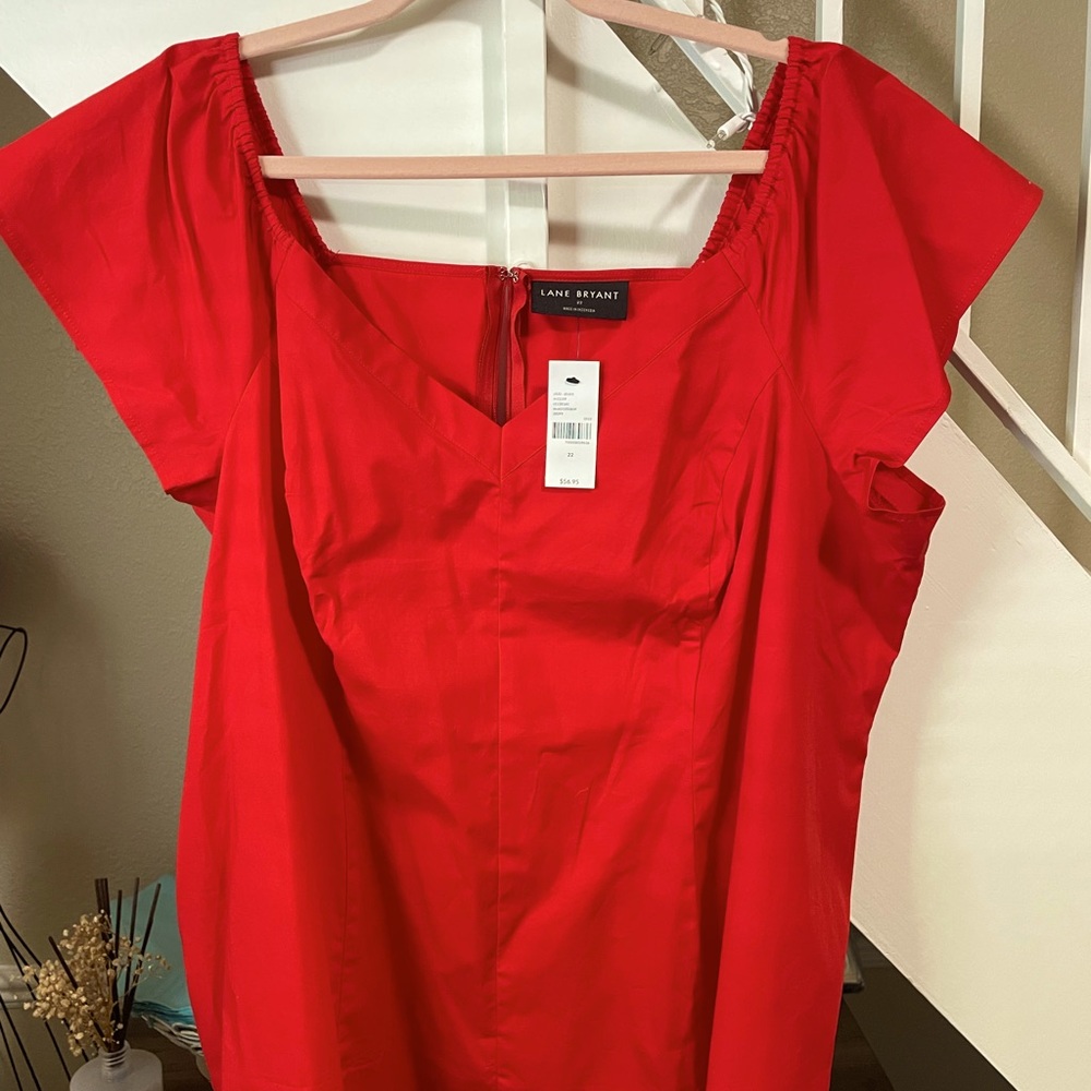 Torrid red blouse size 22